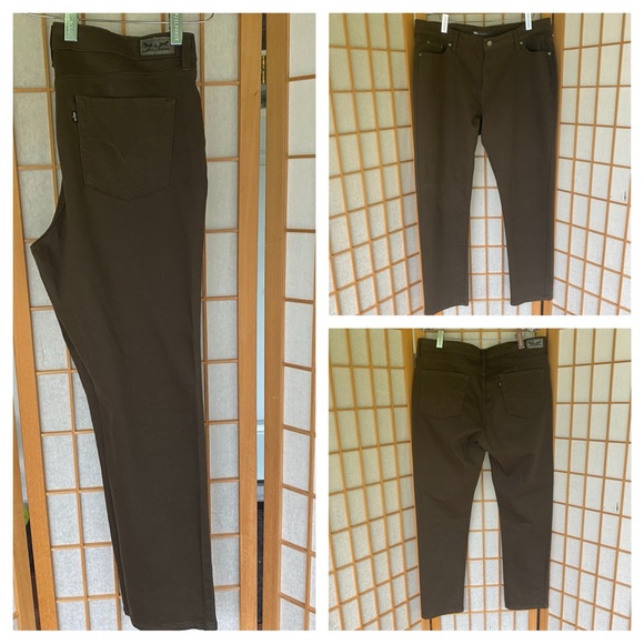 Levi’s Classic Mid Rise Dark Green Skinny Jean SZ 16 - Picture 10 of 11